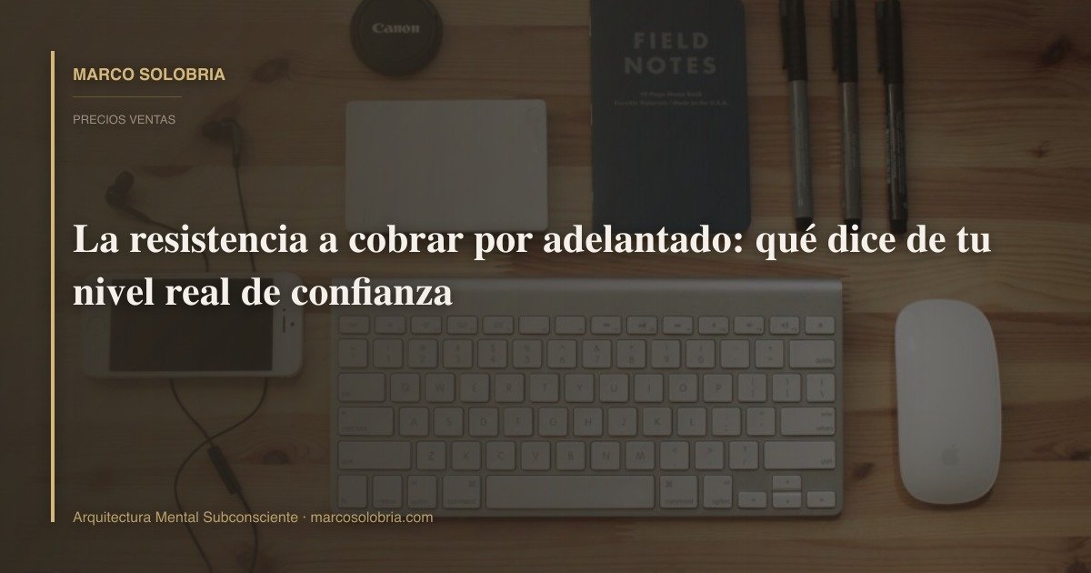 La resistencia a cobrar por adelantado: qué dice de tu nivel real de confianza